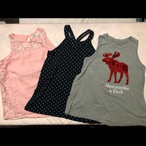 Abercrombie kids tanks size 11/12